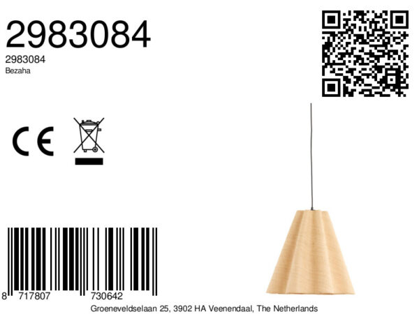 Kegelvormige hanglamp beige Light & Living Bezaha - Ø 50 cm - Image 7