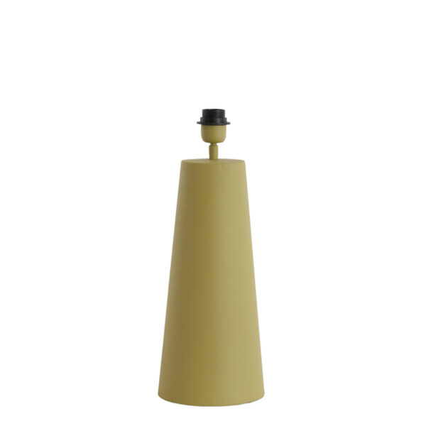 Gele lampenvoet conisch Light & Living Yelos - H 43 cm