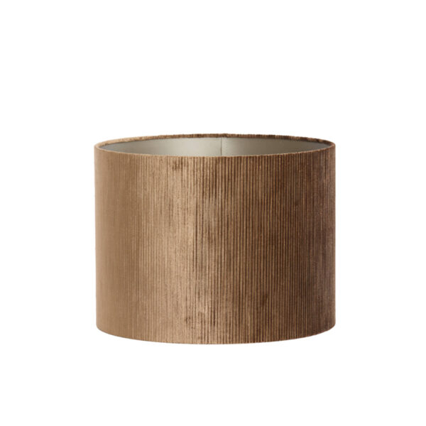 Fluwelen lampenkap in goudkleurige tint Light & Living Flair - Ø 40 cm
