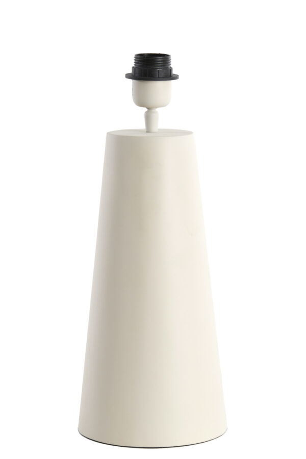 Witte cilindervormige tafellamp Light & Living Yelos – H 35 cm - Image 2