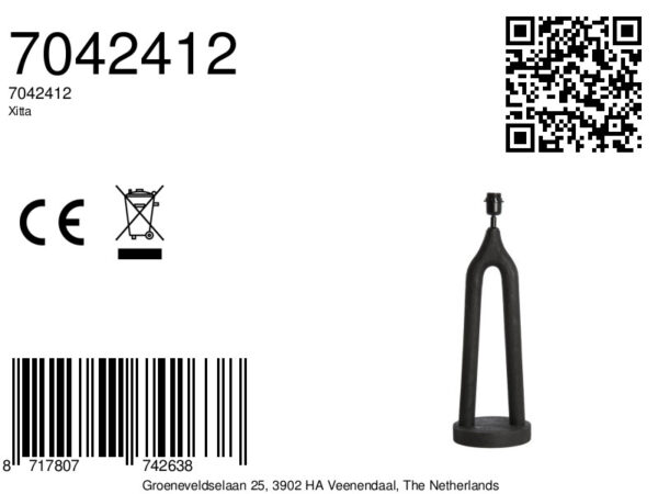 Zwart houten armatuur tafellamp Light & Living Xitta - Image 7