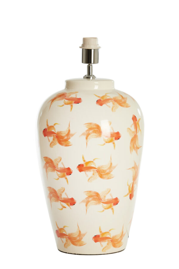Keramische lampvoet met vissen Light & Living Fish - H 52 cm - Image 2