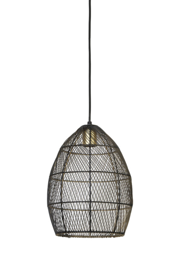 Zwarte draad hanglamp industrieel design Light & Living Meya - Ø 23 cm - Image 2