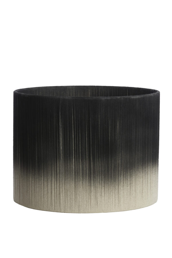 Zwart-grijze cilindrische lampenkap Light & Living Tossa - Ø 40 cm - Image 2