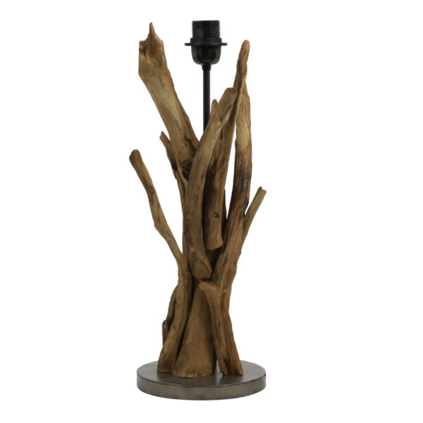 Houten lampenvoet natuurlijke stijl Light & Living Bluma - H 50 cm