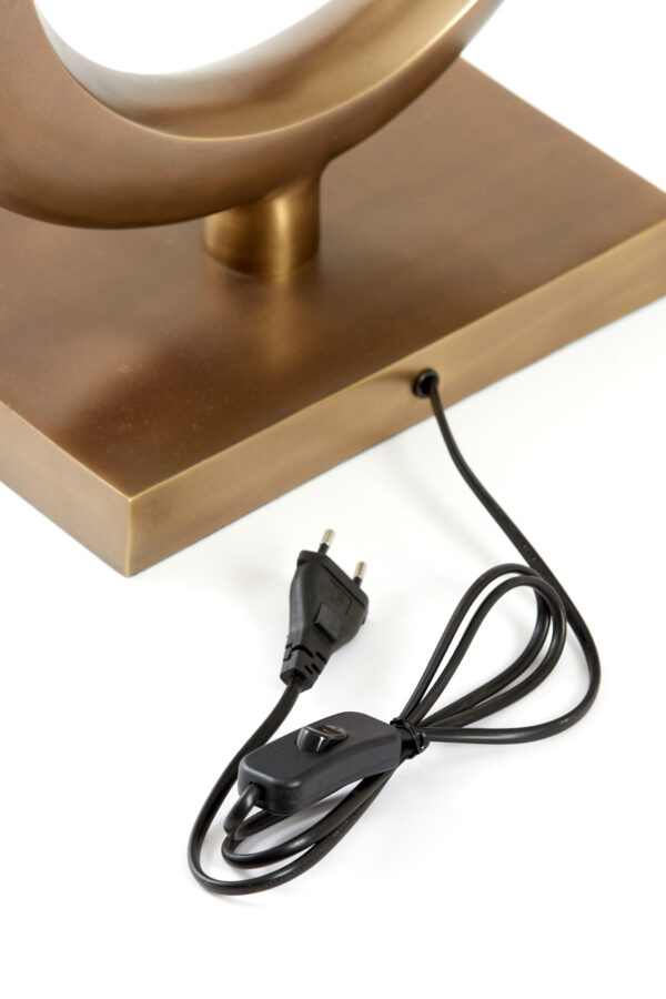 Gouden ringvormige lampenvoet Light & Living Lune - H 50 cm - Image 7
