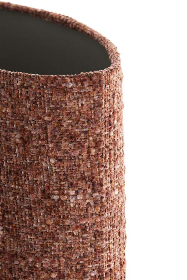 Stoffen lampenkap bruin cilinder Light & Living Osire - H 32 cm - Image 5