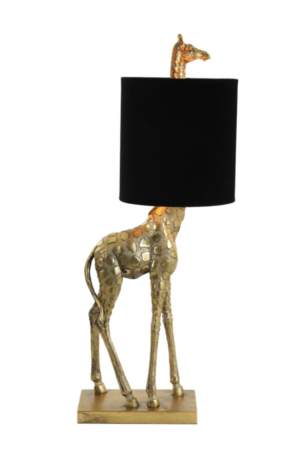 Giraffe tafellamp goudkleurig Light & Living Giraffe - H 68 cm - Image 3