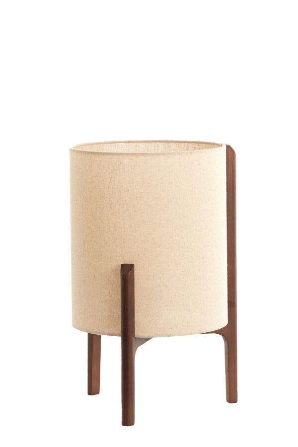 Tafellamp met naturel kleur stof Light & Living Litto - H 44 cm - Image 3