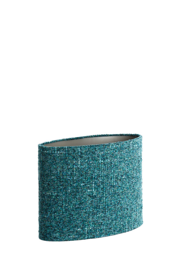 Cilindervormige turquoise lampenkap van stof Light & Living Osire - H 28 cm - Image 3