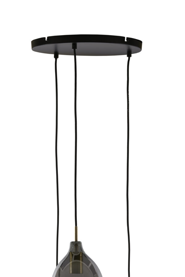 Glazen hanglamp met drie lichtpunten Light & Living Lukaro - B 35 cm - Image 6