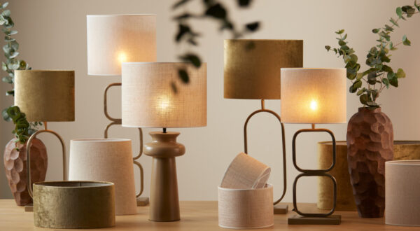 Beige lampenkap in cilindervormige stoffen Light & Living Breska - H 25 cm - Image 5