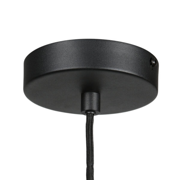 Zwarte hanglamp met E27 fitting en verstelbaar snoer Mexlite HaloSwap - Ø 10 cm - Image 5