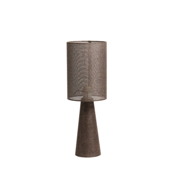 Bruine traditionele tafellamp Light & Living Micky - H 58 cm