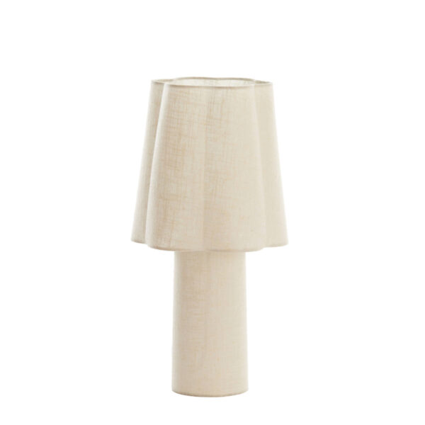Stoffen tafellamp naturel Light & Living Musaby - H 50 cm