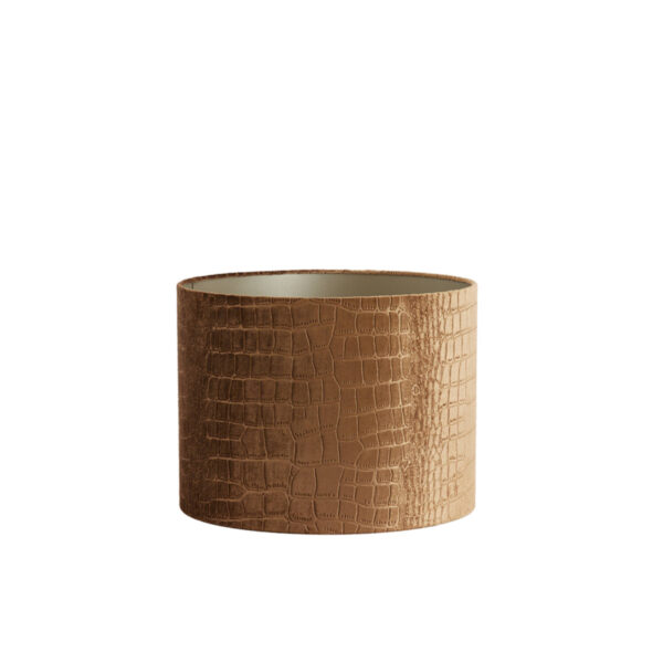 Krokodillenprint lampenkap bruin Light & Living Praya - Ø 40 cm