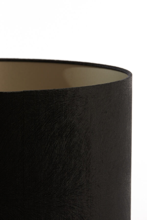 Zwarte cilindervormige lampenkap voor sfeer Light & Living Lubis - Ø 50 cm - Image 4