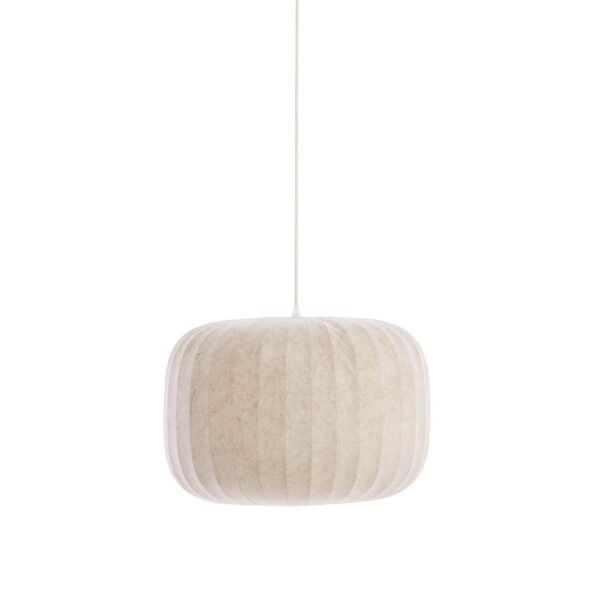 Licht beige stoffen hanglamp Light & Living Lexa - Ø 44 cm