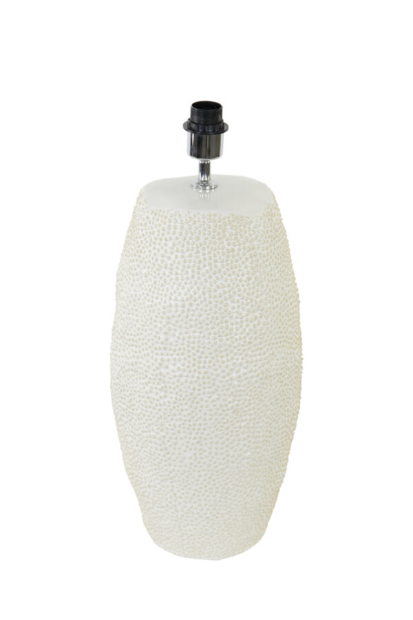Tafelvoet met textuur wit Light & Living Kyara - H 59 cm - Image 7