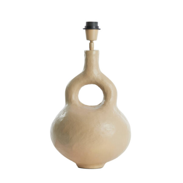 Lampenvoet beige en rond Light & Living Imola - H 37 cm