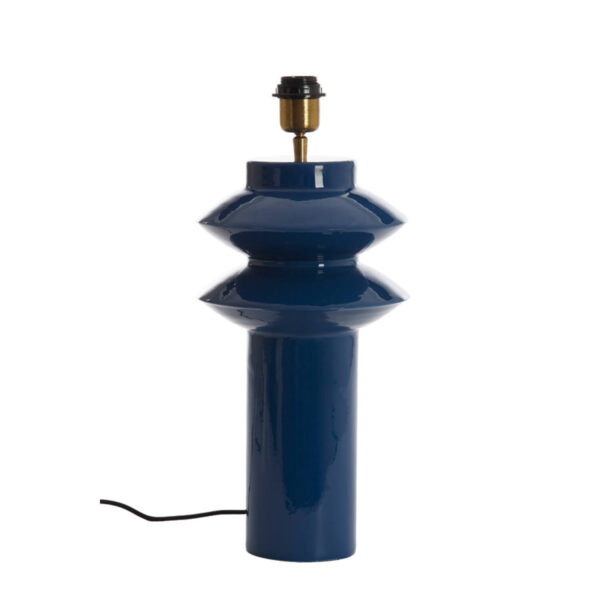 Blauwe keramische lampvoet Light & Living Petch - H 40 cm