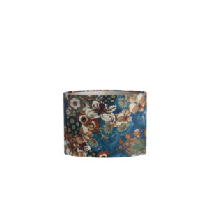 Lampenkap bloemenprint blauw Light & Living Bloom - H 28 cm