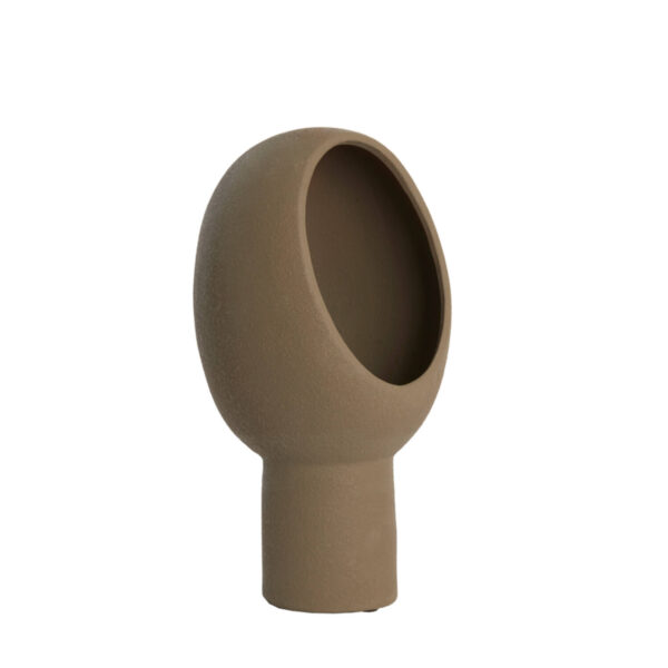 Bruine ovale tafellamp Light & Living Monk - H 46 cm