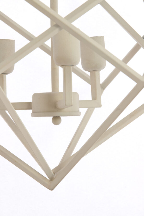 Witte geometrische hanglamp modern Light & Living Drizella - B 61 cm - Image 4