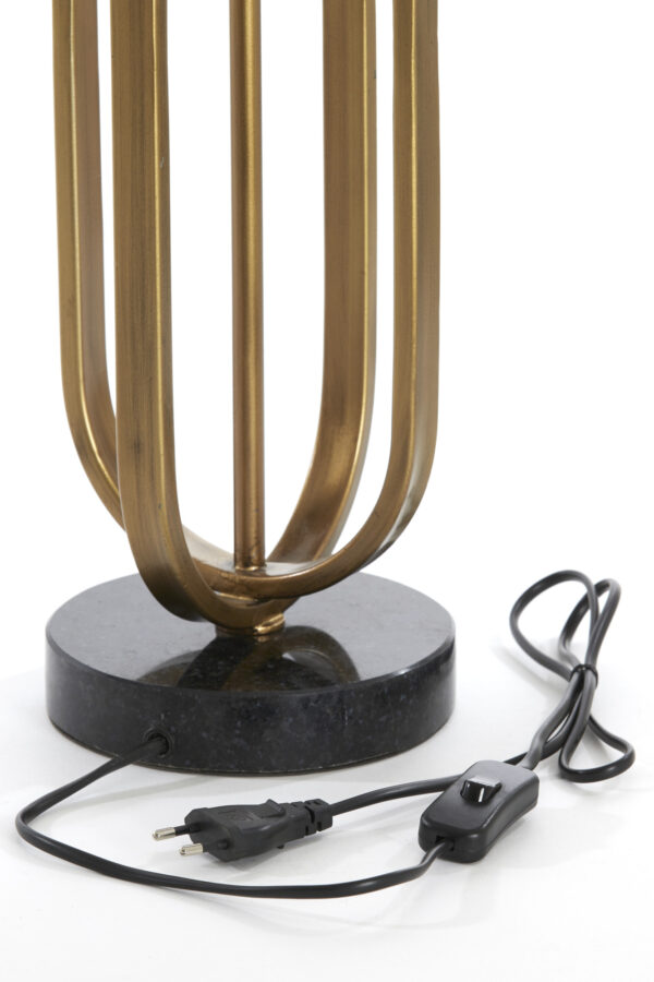 Gouden lampvoet metalen structuur Light & Living Aster - H 55 cm - Image 7