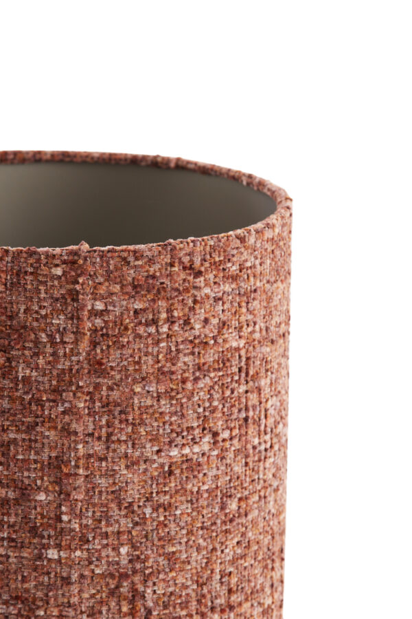 Stoffen lampenkap terracotta cilindervormig Light & Living Osire - Ø 25 cm - Image 4