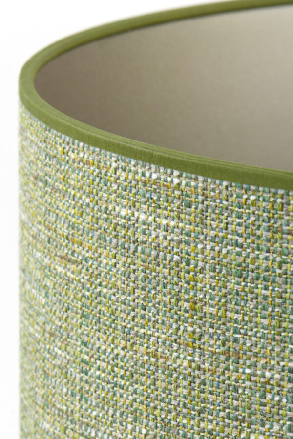 Groene stoffen lampenkap cilindrisch Light & Living Tweed - Ø 45 cm - Image 7
