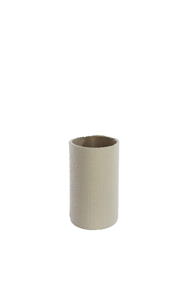Cilindervormige stoffenkap in beige kleur Light & Living Bolero - H 28 cm - Image 4