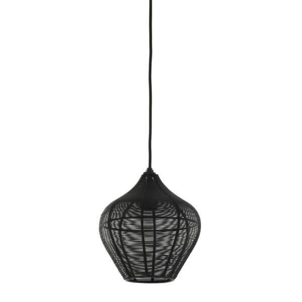 Zwarte draad hanglamp modern Light & Living Alvaro - Ø 20 cm