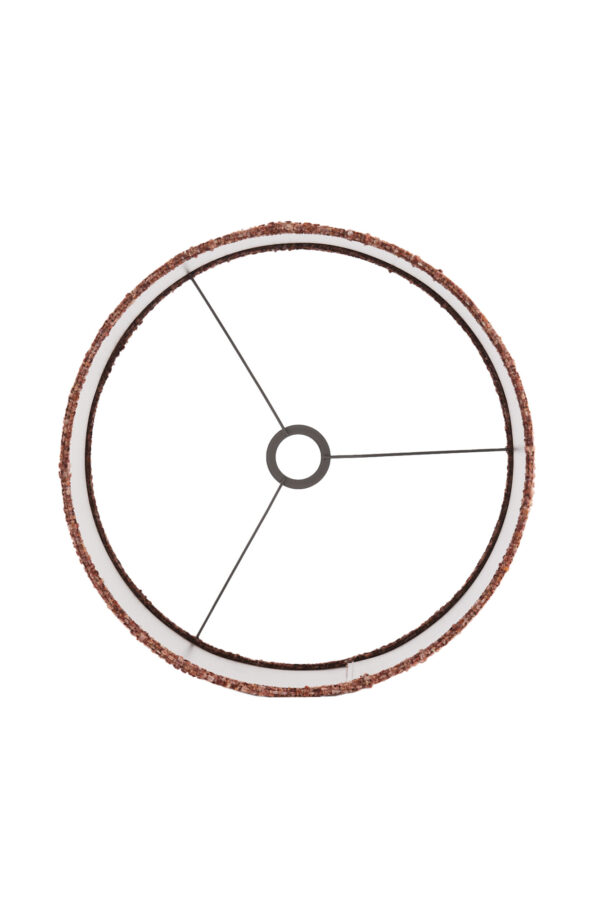 Stoffen lampenkap terracotta kleur Light & Living Osire - Ø 40 cm - Image 6