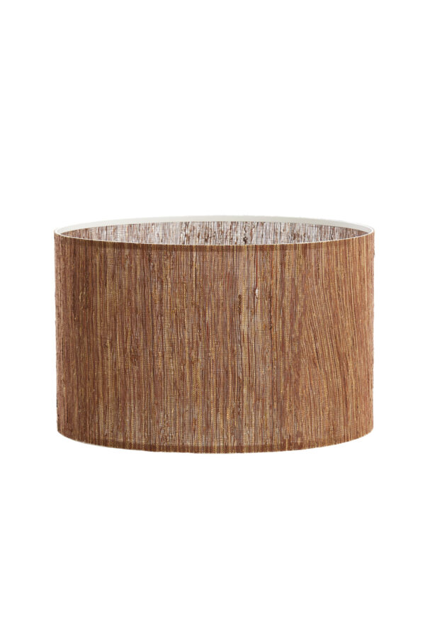 Bruine stoffen cilindervormige lampenkap Light & Living Omis - Ø 40 cm - Image 2