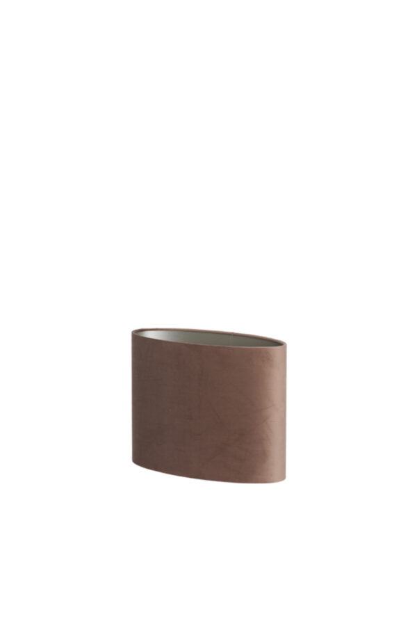 Stoffen lampenkap bruin cilindervormig Light & Living Velours - H 28 cm - Image 3