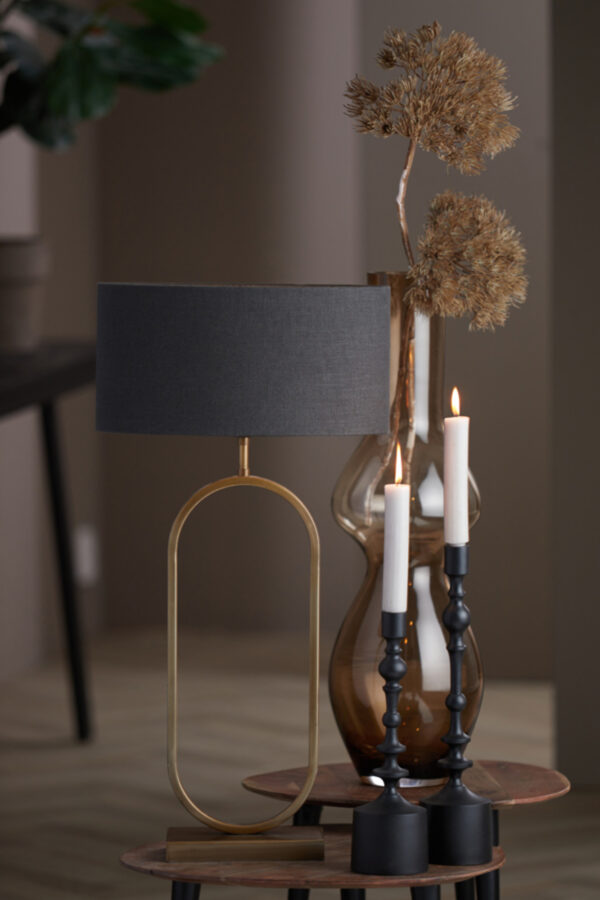Zwarte cilindervormige lampenkap Light & Living Livigno - H 19 cm - Image 4