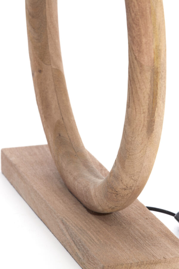 Houten lampvoet ringvormig Light & Living Nubia - H 44 cm - Image 6