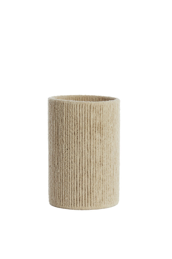 Geribbelde beige lampenkap Light & Living Medana - Ø 20 cm - Image 2