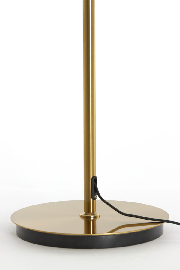 Klassieke vloerlamp goud met paraplu glas Light & Living Fungo - H 155 cm - Image 5