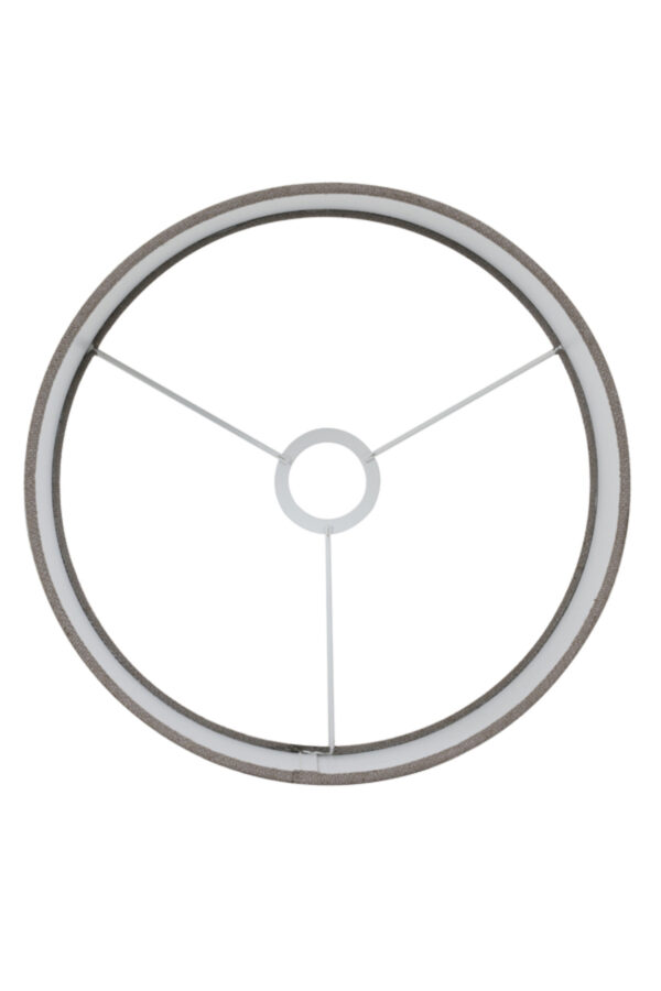Grijze stoffen lampenkap cilindervormig Light & Living Livigno - Ø 20 cm - Image 3