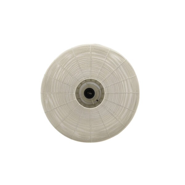 Beige ronde hanglamp met open structuur Light & Living Bahoto - B 51 cm