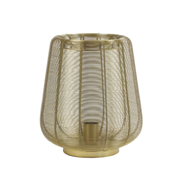 Geweven gouden draadlamp Light & Living Adeta - H 31,5 cm
