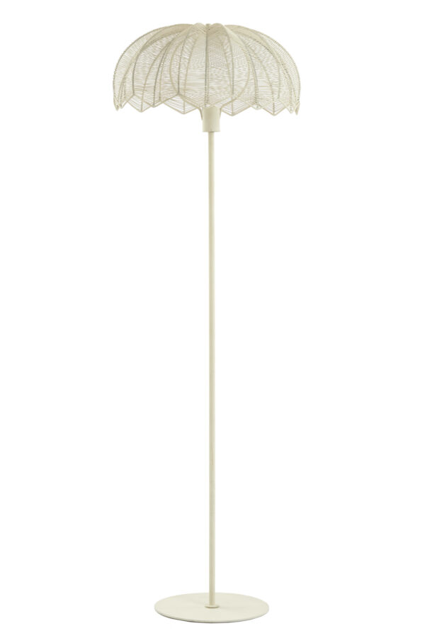Witte opengewerkte vloerlamp Light & Living Espelo – H 150 cm - Image 2
