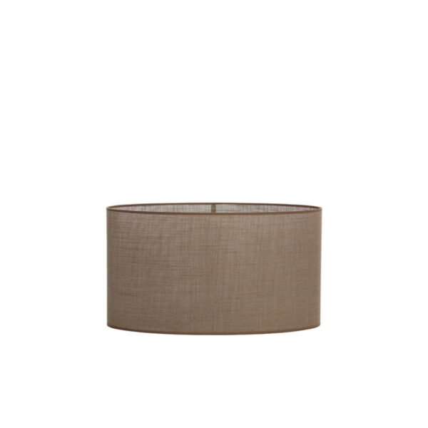 Bruine cilinder lampenkap voor interieur Light & Living Caden - H 32 cm