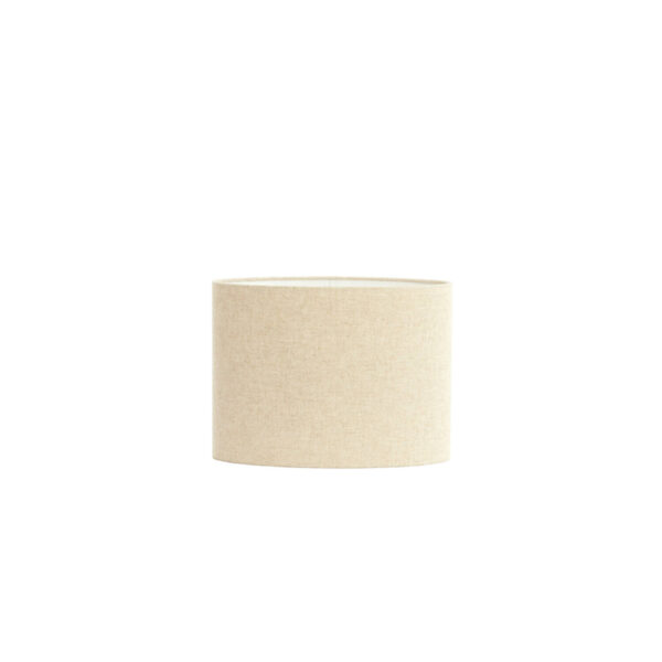 Beige cilindervormige lampenkap van stof Light & Living Livigno - H 28 cm