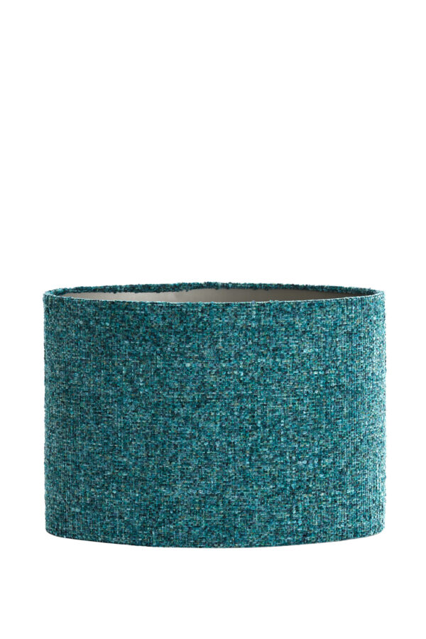 Turquoise stoffen lampenkap cilindervormig Light & Living Osire - H 32 cm - Image 2