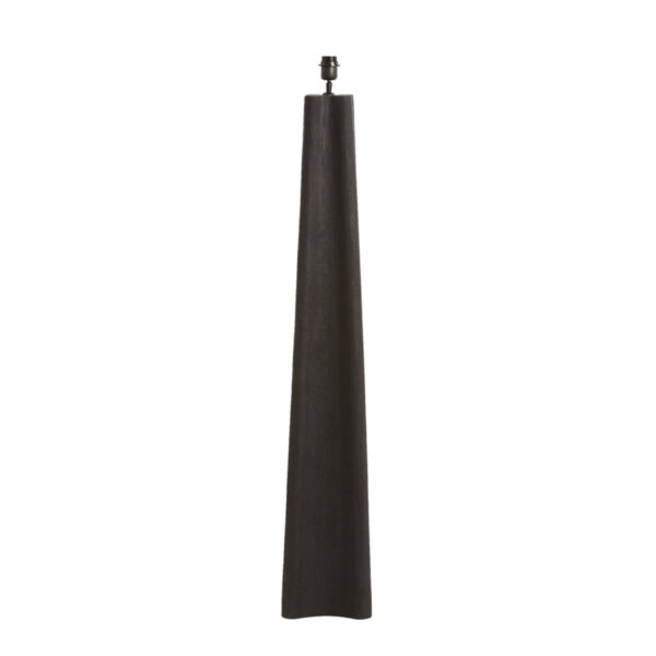 Kleur zwarte houten lampenvoet Light & Living Navelli - H 125 cm