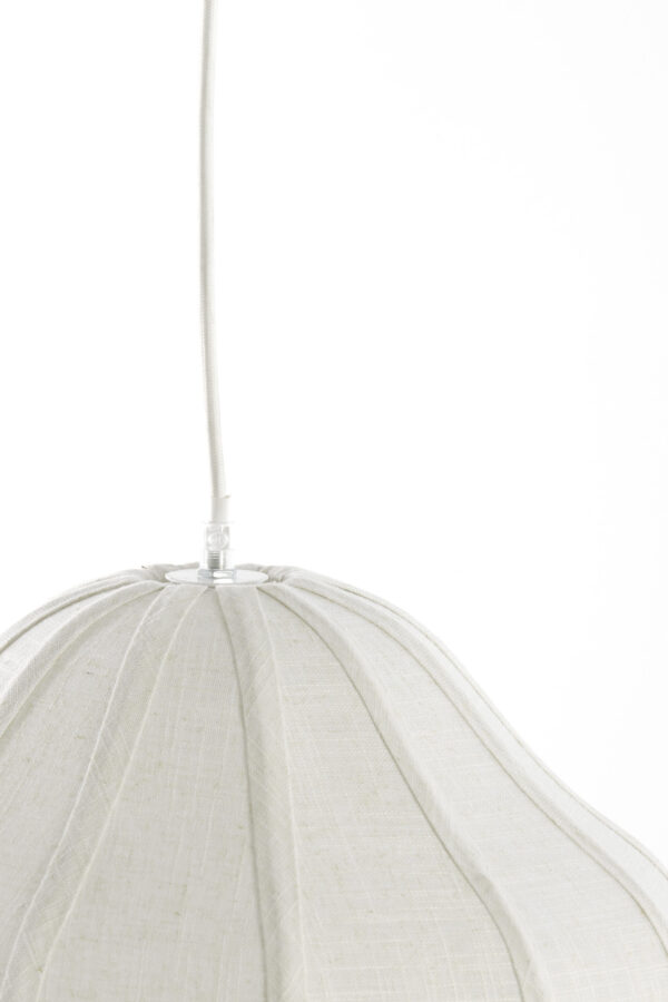 Beige ovale stoffen hanglamp Light & Living Sukau - Ø 38,5 cm - Image 3