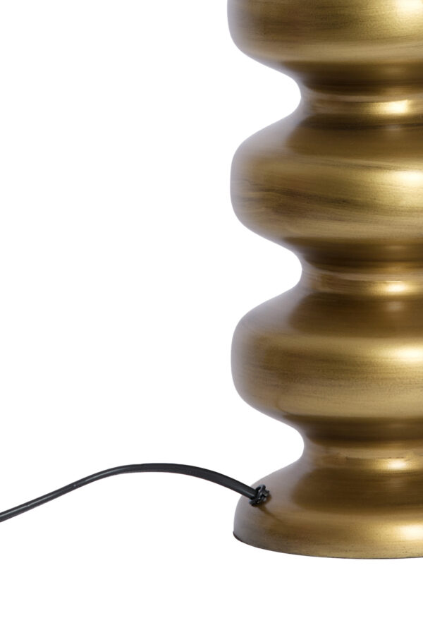 Gouden lampvoet geribbeld ontwerp Light & Living Soroca - H 42 cm - Image 4
